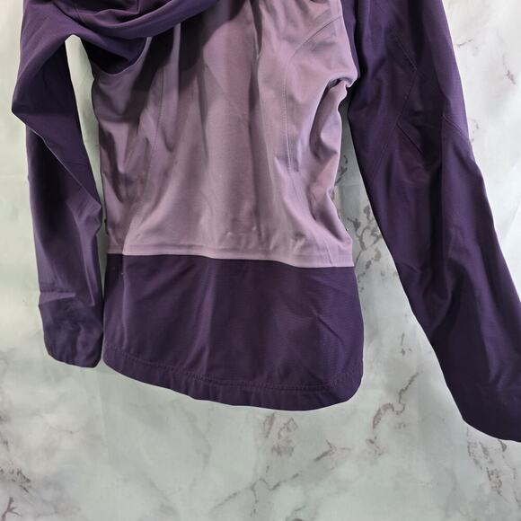 REI Jacket Womens XS Purple Shell Waterproof Pit Zips Rain Ski Elements - Picture 7 of 13